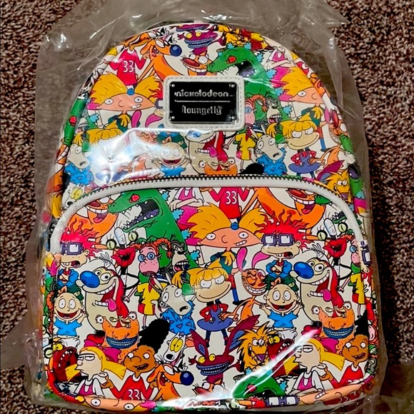 Nickelodeon AOP Loungefly Backpack - Picture 1 of 4